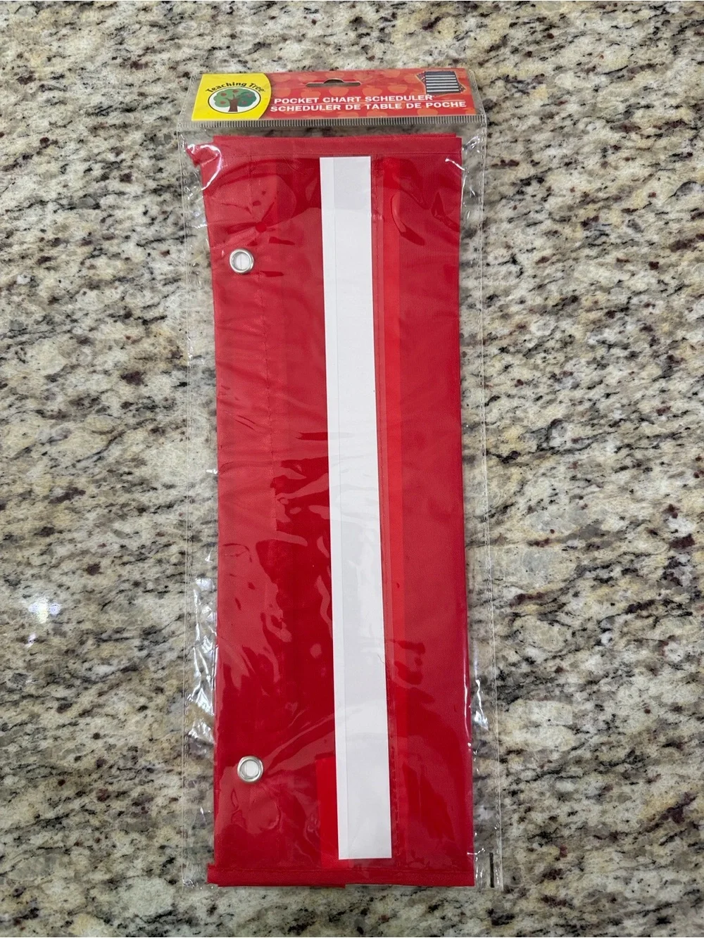 Teaching Tree Pocket Chart Scheduler Classroom Organizer Hanging Red Chart
